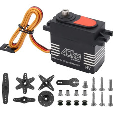 ARCELI Skaitmeninis RC servo, 40 kg metalinio variklio servo, skirtas RC modeliams 1/8 1/10 RC automobiliams, robotams, didelio sukimo momento metalinės pavaros skaitmeninis servo, skirtas RC modeliams 1/8 1/10 RC automobiliams, robotams