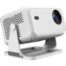VNEIMQN projektorius Native 1080P | Automatinis fokusavimas ir geometrijos korekcija | WiFi 6 + Bluetooth 5.2 | 180° pasukamas su 50% priartinimu | Atsparus dulkėms, skirtas namų kinui / sodui (L350-SANDARD)
