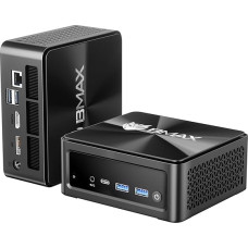 BMAX mini kompiuteris, AMD Ryzen 7 5700U (8C/16T, iki 4,3 GHz), mini stalinis kompiuteris, 16 GB DDR4, 512 GB NVMe SSD, HDMI, C tipo, DP1.4, trigubas ekranas, 4k@60Hz, WiFi 6 BT 5.2, mikrokompiuteris biurui, B5APro G7R3