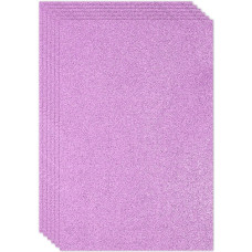 PATIKIL 2 mm (1/10 col.) storio nelipni blizganti putplasčio plokštė, 16 x 24 col. (40 x 60 cm), tamsiai violetinė, EVA blizgi putplasčio plokštė rankdarbiams, 6 vnt. pakuotė