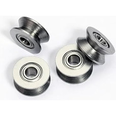 50/100 Stück V624ZZ V624 624W 4x13x6mm V-Nut-Kugellager Rollenrad for Führungsschiene 4 * 13 * 6mm (guolių plienas, 100 vnt.)