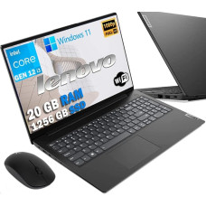 Lenovo Laptop Intel i3 12Th, Display 15.6 Inch Full HD 1920 x 1080, RAM 20GB DDR4, SSD M2 1256GB, LAN, WiFi, Bt, Webcam, Win11 Pro, Libre Office, Ready to Use, Mouse Free