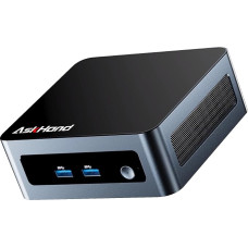 AskHand Mini PC AMD Ryzen 5 5500U (6C/12T up to 4.0GHz) 16GB DDR4 RAM 512GB PCIE NVME SSD/WiFi 6/ BT-5.2 /USB*4 /USB-C /2*HDMI, 4K @ 60 Hz 3 Screen Output