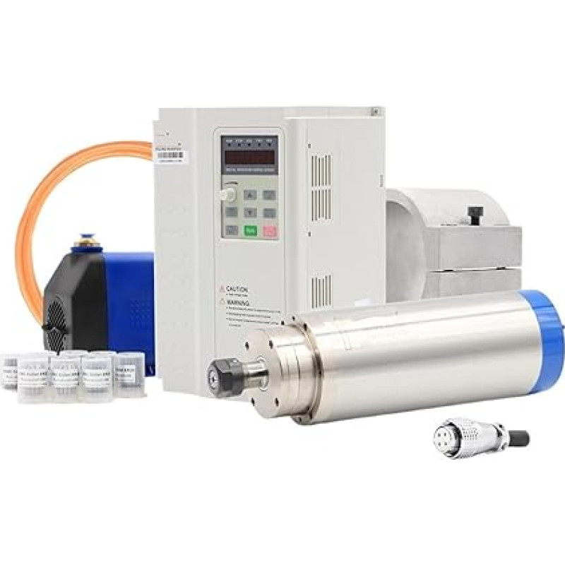 3,2 KW ER20 Holzbearbeitungsspindel 3,7 KW VFD 100MM Halterung 75W Pumpe (plieninis guolis, 220v)
