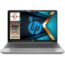 HP 255 G8 Notebook Laptop, SSD 640GB, 20GB RAM FullHD Display, Amd A9 Gold 3150U up to 3.3GHz, Libre Office, Wi-Fi, 3 USB, HD Webcam, Win11 Pro, For Use Others, Gar. IT, Silver/Black