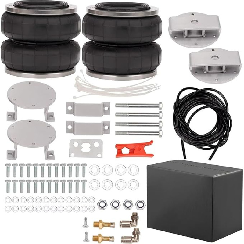 Federbalg Luftfederung Kompatibel Mit Nissan Für Navara D40 4WD 2004 2005 2006 2007 2008 2009 2010 2011 2012 Hinten Luftfederung Tasche Last Tow Assist Kit