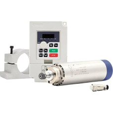 1,5 kW ER11 65 x 204 mm oru aušinamas suklys 4 guoliai ir 1,5 kW VFD ir 65 mm laikiklis (110 V)