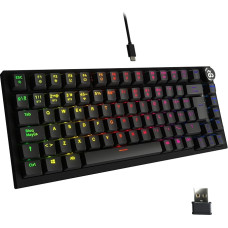 NEWSKILL Pyros Pro Hotswap belaidė mechaninė žaidimų klaviatūra - juoda