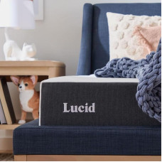 Lucid Mattress with breathable gel memory foam and anti-allergic layer of bamboo charcoal, H2, height 20 cm, 90 x 200 cm