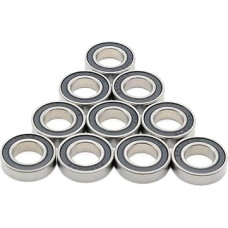 10 vnt. chromuoto plieno 6702RS 15X21X4 mm guolių ABEC-7 61702 6702 63702 Rutuliniai guoliai su juodu guminiu sandarikliu