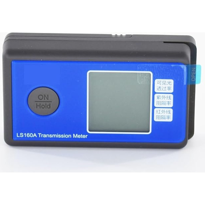 KOZWAY 160A Solarfilm-Transmissionsmesser, Lichtdurchlässigkeitsmesser, UV-IR-Unterdrückungsmesser, Fenstertönungstester
