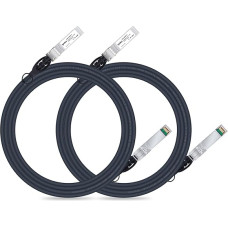 ipolex 10G SFP+ Copper Cable, SFP+ DAC, 10GBASE-CU Direct Attach Cable, 10Gb/s Passive Twinax Cable Compatible for Cisco, Ubiquiti, Meraki, Mikrotik, Intel and More. 3 Metres, 2-Pack