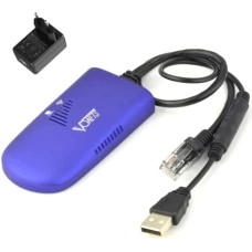 VONETS VAP11G-300 Mini 2.4GHz WLAN Bridge WiFi Repeater Ethernet Adapter LAN Bridge WiFi Hotspot Extender 300Mbps RJ45 Port DC/USB Power for DVR Network Device (with Power Adapter)