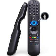 GOUYESHO MR21GA Replacement Voice Magic Remote Control Suitable for LG Smart UHD OLED QNED TV AKB76036201 43UP7700PUB 60UP7670PUB 75NANO75UPA 82UP8770PUA with Netflix Prime Video and LG Channels