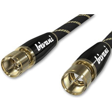 bivani SAT Antenna Cable 10 m Premium F-Connector Coaxial Cable Satellite TV Radio DVB-T DVB-T2 DVB-C DVB-S DVB-S2 Full HD UltraHD UHD HDTV TV Elite Series 10 m