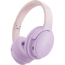 SLuB Wireless Headset Over Ear, Foldable Bluetooth Headset, HD Stereo Sound, Built-in HD Microphone, 30 Hours Playtime, Suitable for Mobile Phone, Computer, TV, Games, Outdoor, Office (Purple)