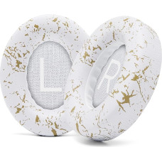 WC Wicked Cushions Improved Replacement Ear Pads for Bose 700 Noise Cancelling Headphones (NC700) - Softer PU Leather, Luxury Memory Foam, Ultra Durable Ear Pads | Gold Marble