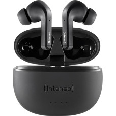 Intenso Black Buds TWS True Wireless Headphones T300A with Active Noise Cancelling and up to 35 Hours of Music Playback Small