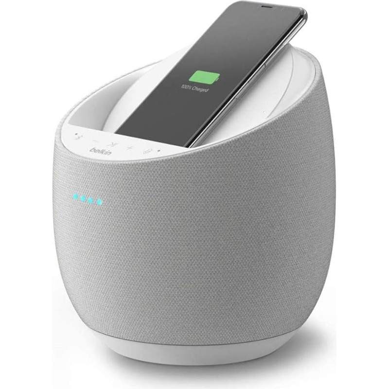 Belkin SoundForm Elite Hi-Fi Smart Speaker with Wireless Charger