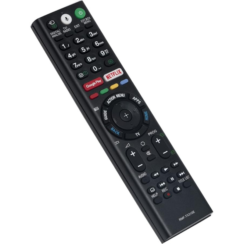 RMF-TX310E Voice Replacement Remote Control Fit for Sony TV KD-49XF8096 KD-49XF8505 KD-49XF8577 KD-49XF8596 KD-49XF8796 KD-49XF9005 KD-49XG8096 KD-49XG849305 KD-49XG8396 KD-49XG9005 KD-55AG8