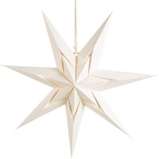 Logbuch-Verlag Large Paper Star White Cream XXL Christmas Star Christmas Decoration Door Wall Window Decoration Christmas 45 cm