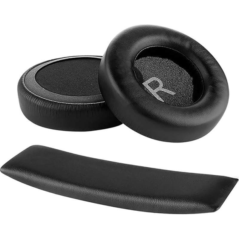 GEEKRIA QuickFit Protein Replacement Ear Pads + Replacement Headband Pad for AKG K845BT K845 K545 Headphones Ear Pads Repalcement + Headphone Band Cover