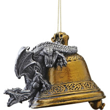 Design Toscano CL6230 Humdinger the Bell Ringer Gothic Dragon 2011 Holiday Ornament