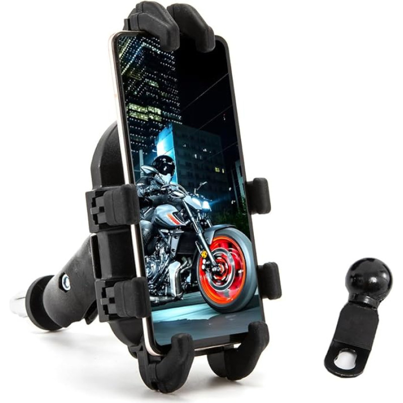 Motorcycle Mobile Phone Cradle Holder for 4 - 7 Inch Smartphone Motorcycle Mobile Phone Holder (Style B)