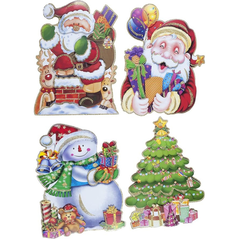 Christmas Gifts 52326 Christmas Decorations with 4 Pieces, 31 x 42 cm