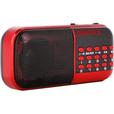 Portable FM Radio/TF Card Music Speaker Radio Support 2 TF Cards Hi-Fi Sound, 87.5-108MHz FM Digital FM Noise Reduction Sound Function with LED Screen