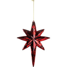 EUROCINSA Ref.28577 Star Pendant Red 15 x 5 x 20 cm Pack of 6 Glass Red One Size