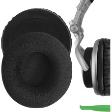 Geekria Comfort Velour Replacement Ear Pads for Sony MDR-V700DJ, MDR-Z700, MDR-V500DJ Headphones, Ear Pads, Repair Parts (Black)