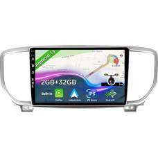 BXLIYER Android 12 IPS 9 Inch Car Radio for KIA KX5 / Sportage 4 (2016-2019) - Built-in CarPlay Android Car DSP - Free Reversing Camera - 2G + 32G - 2 DIN - DAB Steering Wheel Control WiFi Fast Boot