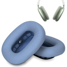 Ear Pads for 2 x Headphones Ear Pads Replacement Sponge and Protein Skin Ear Pads for Airpod Headphones (Blue)