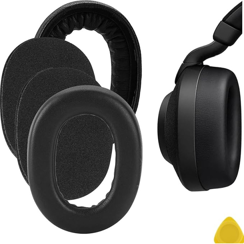 Geekria QuickFit Replacement Ear Pads for Jabra Elite 85H, Evolve2 85 MS, Evolve2 85 UC Headphones, Ear Pads, Headset, Ear Pads, Ear Pads, Ear Cups Cover Repair Parts (Black)