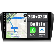 YUN TX Android 12 Car Radio for Mazda 3 (2004-2012)-2 DIN [Integrated Wireless CarPlay/Android Car/GPS]-9 Inch IPS 2.5D Touch Screen with Camera DAB/Steering Wheel Control/MirrorLink/Bluetooth