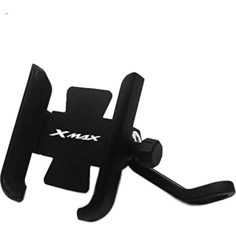 YP YuanPei Mobile Phone Holder for XMAX300 XMAX400 Xmax X-MAX 125 250 300 400 Universal Holder Stand Motorcycle Clamp Mirror Type (Black)