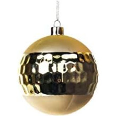 EUROCINSA Ref.27185 Pendant Ball Glass Matt with Metallic Gold 12 cm Diameter 6 Pieces Gold 12 cm