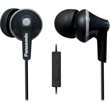 PANASONIC RP-TCM125-K TCM125 Earbuds with Remote & Microphone (Black)