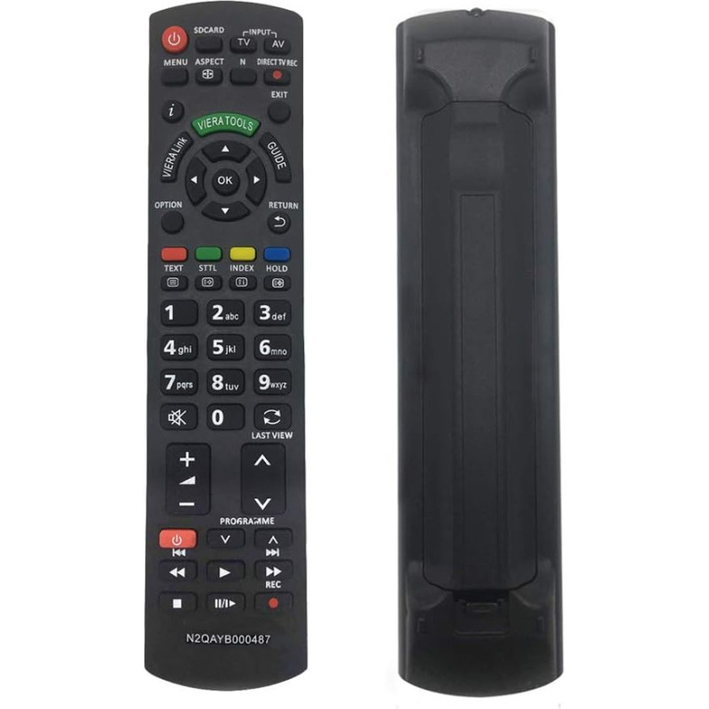 LMZMYTX Replacement Panasonic TV Remote Control N2QAYB000487 Compatible with Panasonic Remote Control for Panasonic Vera TV