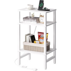 Asgolion UH09HHBZ01 White Wooden Side Table