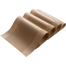 Ciieeo Umweltfreundliche Tischsets Aus PVC 4-teiliges Set Wärmeisolierung - Hellgold