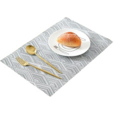 TEidea Tischsets Abwaschbar Set PVC-Taschen-Non-Slip-Pads Zum Esstisch, Tasse, Kaffeeteller, Tasse Coaster, Küchenzubehör