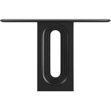 ATAPNLNMTZ Konsolentisch mit Stauraum für Eingangsbereich, Schmaler Flurtisch mit Ablage, Sofa Beistelltisch für Wohnzimmer oder Flur(Black,47.2in/120cm)