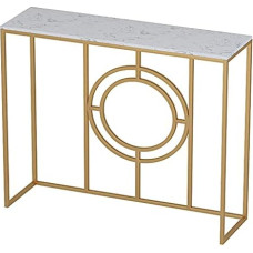Konsolentische aus Glas für den Flur, schmal, hinter dem Sofa, Tischregal, Eingangsbereich, Marmor, eleganter Konsolentisch mit Regal für schmale Räume, ideal für Eingangsbereiche, Flure und