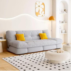 Futon-Sofa aus Memory-Schaum, Milchsamtstoff, Zweisitzer-Sofa, Couch, umwandelbares Klappschlafsofa für Wohnzimmer, Wohnung, Büro