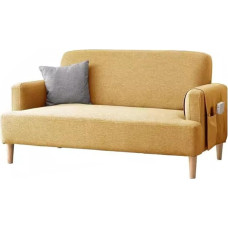 Modernes kleines Stoffsofa für Wohnung - nordische Doppel-Couch Stilvolle Wohnzimmermöbel Kompaktes Design für Schlafzimmer & kleine Räume - bequemes und schickes Sofa (C)