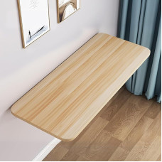 Generisch Folding Table Wall Mounted Folding Table Space Saving Folding Table Design Versatile Workbench for PC, Dining Room or Laptop, Walnut Finish, 100 x 40 cm, Home Office Essentials