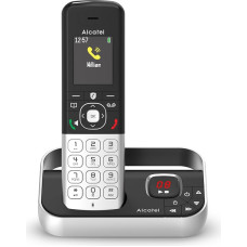 ALCATEL FX990 Voice - belaidis DECT telefonas su atsakikliu 50 min. - Didelės raiškos spalvotas ekranas - laisvų rankų funkcija - skambučio užraktas - VIP skambėjimo melodija - juoda/pilka
