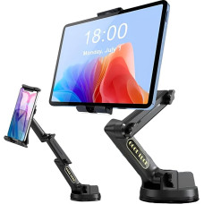 Planšetės ir mobiliojo telefono laikiklis sunkvežimiams, nameliams ant ratų, traktoriams ir statybinėms transporto priemonėms - reguliuojamas 